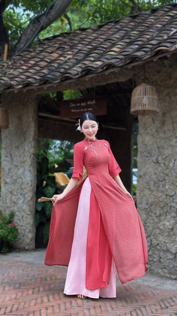 Áo Dài 4T Kén Bướm AD3038 (áo lẻ)