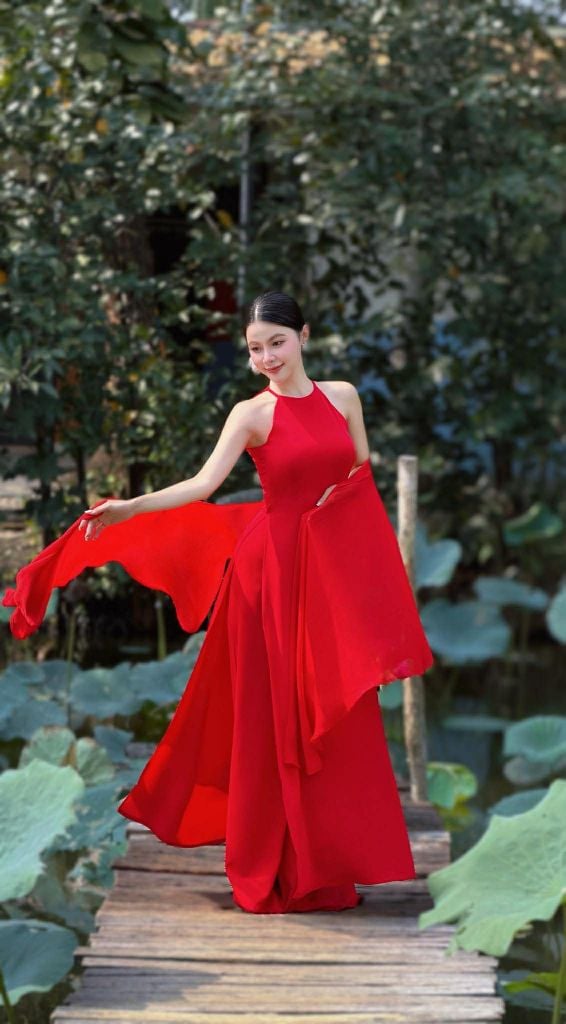 Áo Dài + Choàng Đám Mây AD9003.3035 (áo lẻ)