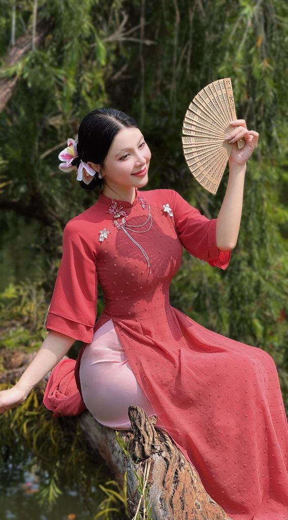 Áo Dài 4T Kén Bướm AD3038 (áo lẻ)