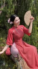 Áo Dài 4T Kén Bướm AD3038 (áo lẻ)