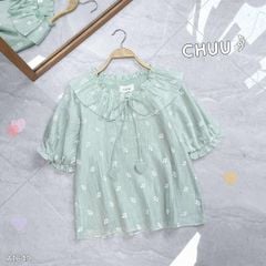 Áo Sơ Mi Tơ Nụ Hồng A9002.1649