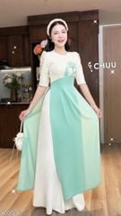 Áo Dài Hoa Cúc Ánh Sao AD2024 (áo lẻ)