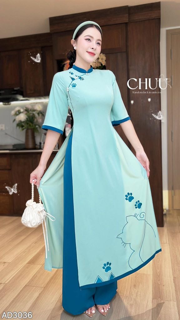Áo Dài Paw Paw 125cm AD3036 (áo lẻ)