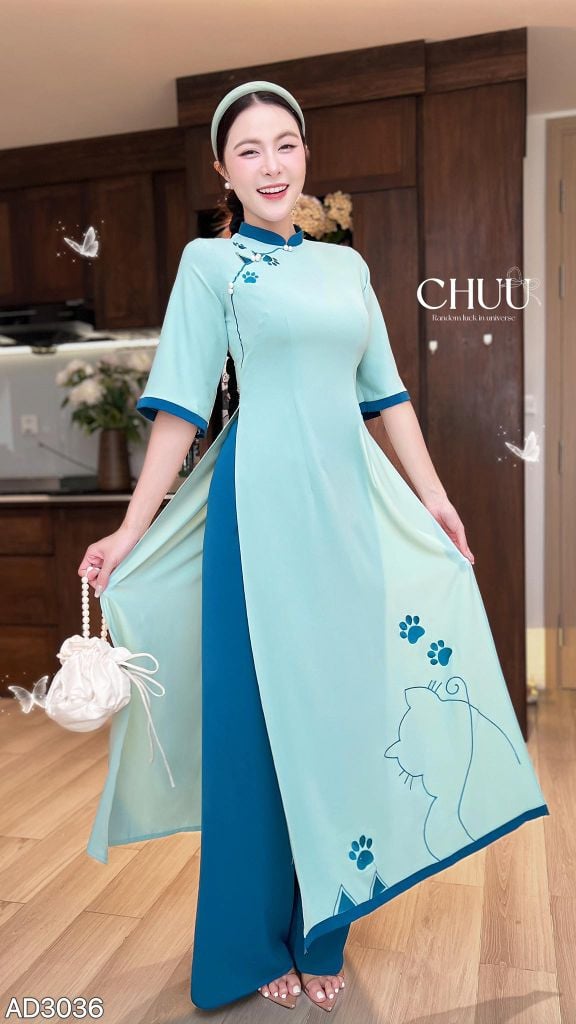 Áo Dài Paw Paw 125cm AD3036 (áo lẻ)
