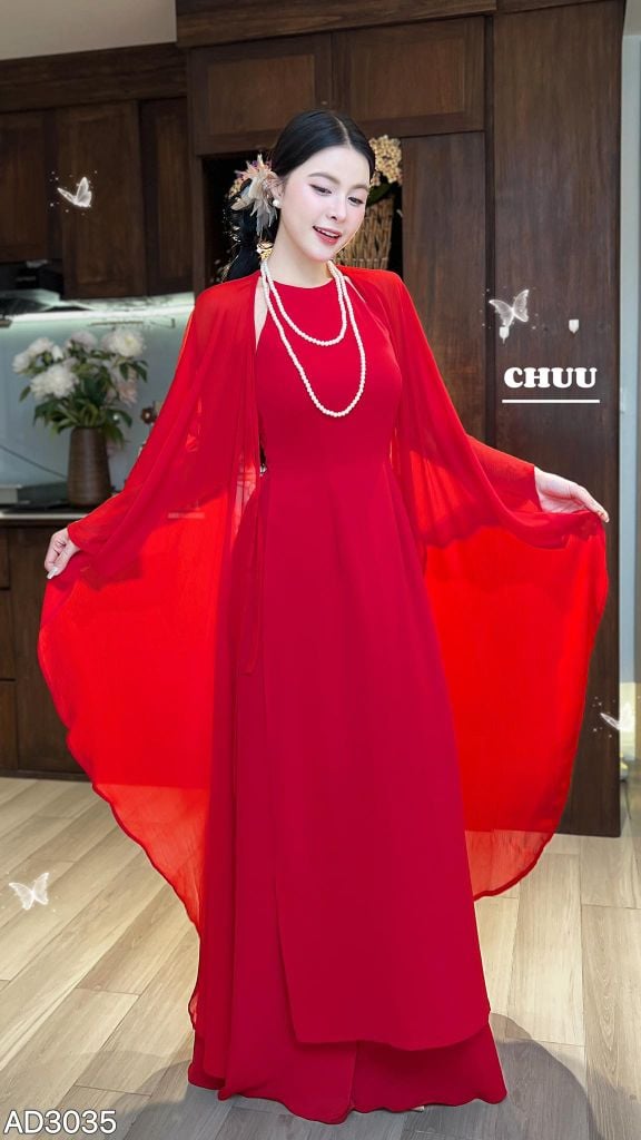 Áo Dài + Choàng Đám Mây AD9003.3035 (áo lẻ)