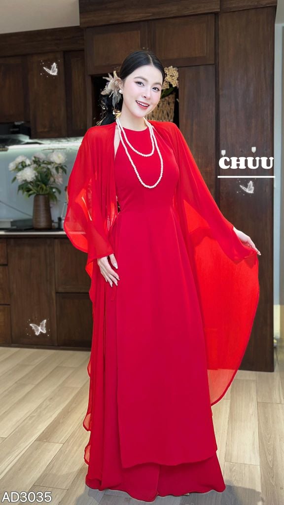 Áo Dài + Choàng Đám Mây AD9003.3035 (áo lẻ)