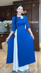 Áo Dài Hoa Hồng Thủy Tinh Kèm Phụ Kiện AD9001.3034 (áo lẻ)