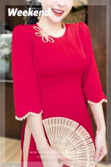 Áo Dài Mặt Trời Bé Con AD9001.2946 (áo lẻ)