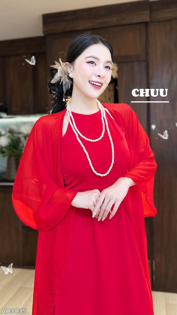 Áo Dài + Choàng Đám Mây AD9003.3035 (áo lẻ)