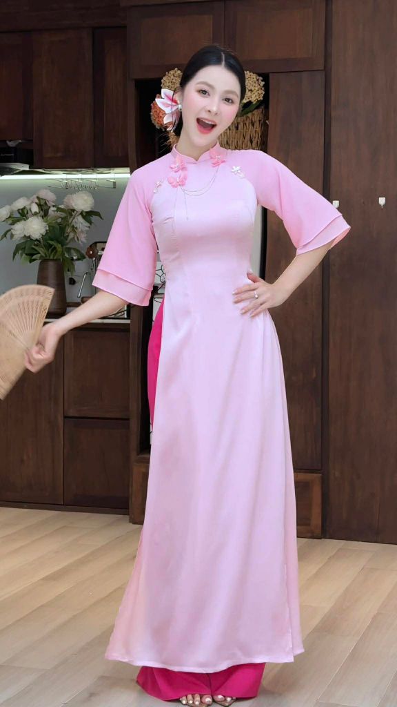Áo Dài 4T Kén Bướm AD3038 (Áo lẻ)