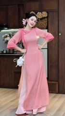 Áo Dài Én Nhỏ Kèm Phụ Kiện AD9002.3040 (áo lẻ)