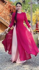 Áo Dài 4 Tà Châu Báu AD3032 (áo lẻ)