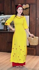 Áo Dài Đàn Bọ Cánh Cam AD9001.3041 (áo lẻ)