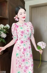 Áo Dài 4 Tà Tay Đắp AD9140 (Áo lẻ)