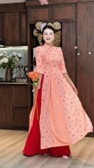 Áo Dài Hòa Bình AD9003.3044 (áo lẻ)