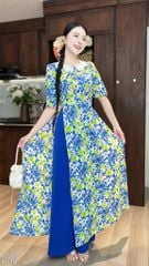 Áo Dài Cổ Hoa Nhiệt Đới AD2999 (Áo lẻ)
