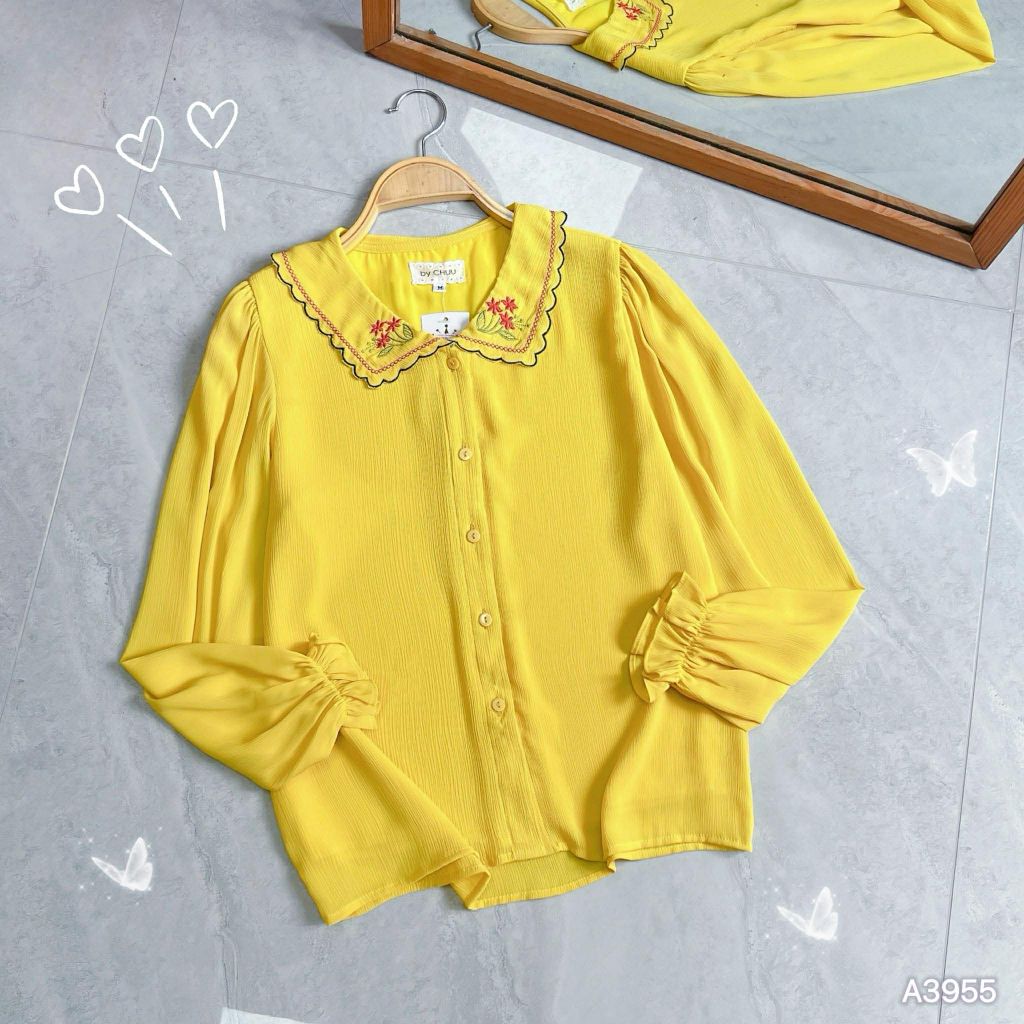 Áo Sơ Mi Hoa Ban Đỏ AT9001.3955