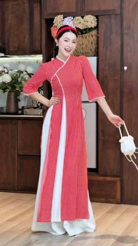 Áo Dài Hòa Bình AD3044 (Áo lẻ)