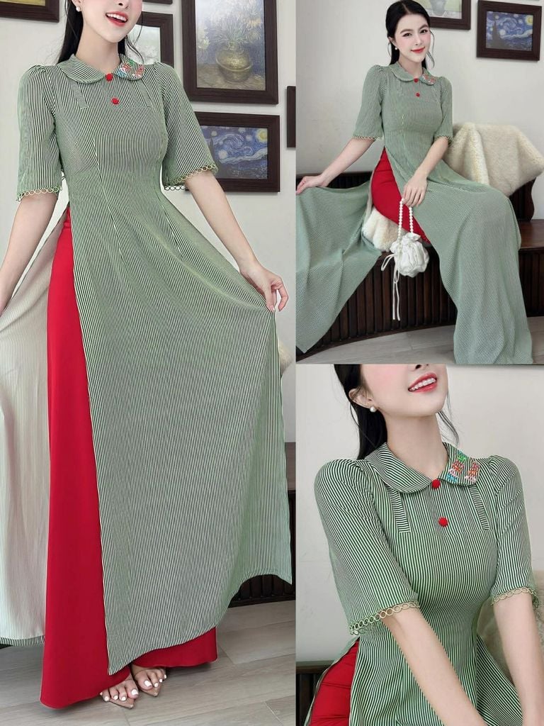 Áo Dài Spring Day AD3056 (Áo lẻ)