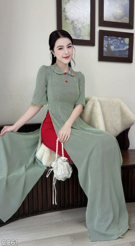 Áo Dài Spring Day AD3056 (Áo lẻ)