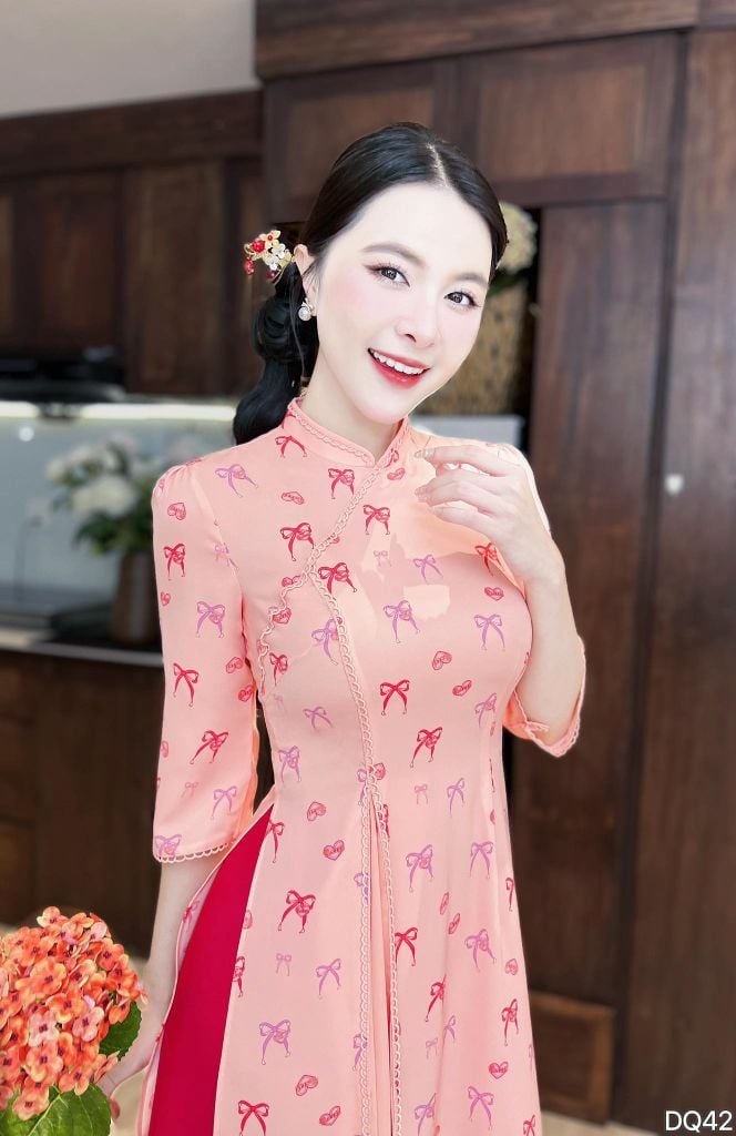 Áo Dài Hòa Bình AD3044 (Áo lẻ)