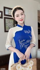 Áo Dài 4 Tà Cây Đào Tiên AD9003.2872 (áo lẻ)