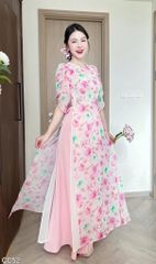 Áo Dài 4 Tà Tay Đắp AD9140 (Áo lẻ)