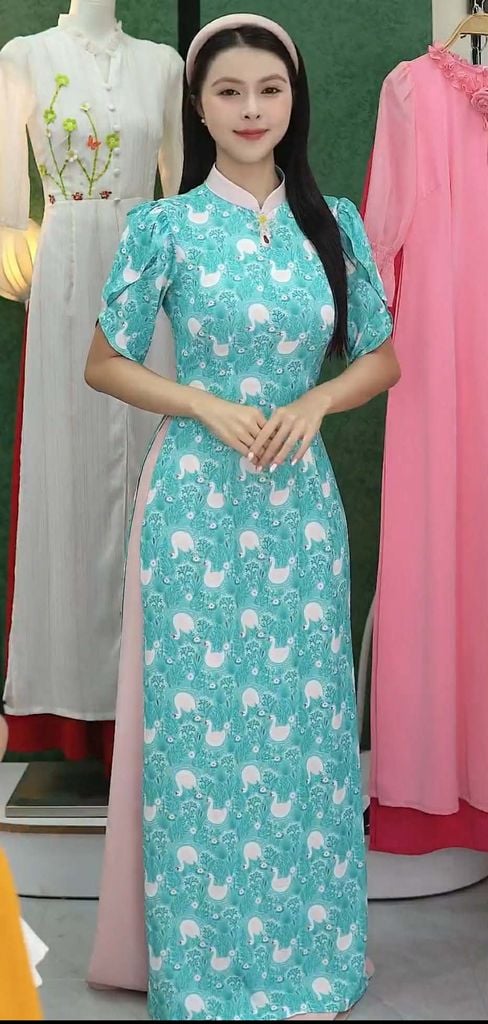 Áo Dài Thiên Nga AD3054 (Áo lẻ)