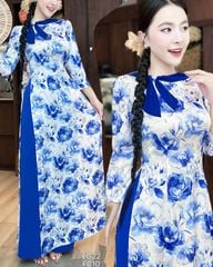 Áo Dài Khăn Quàng Lệch AD2007 (Áo lẻ)