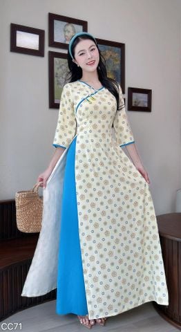 Áo Dài Bánh Hoa Búp AD3055 (Áo lẻ)