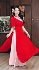Áo Dài Nút Nghiêng AD3059 (Áo lẻ)