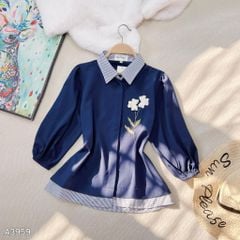 Áo Sơ Mi Sọc Hoàng Hoa A3959 (Áo lẻ)