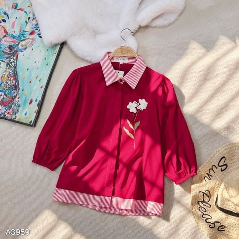 Áo Sơ Mi Sọc Hoàng Hoa A3959 (Áo lẻ)