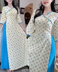 Áo Dài Bánh Hoa Búp AD3055 (Áo lẻ)