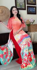 Áo Dài Dạ Quang Cam Kèm Phụ Kiện AD3060 (Áo lẻ)