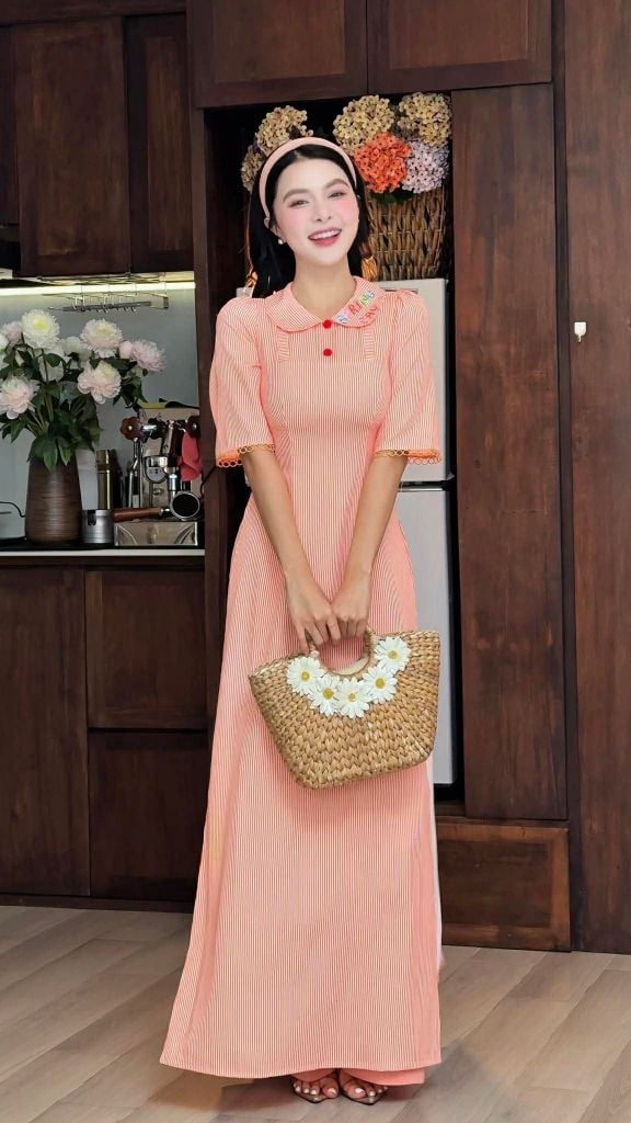 Áo Dài Spring Day AD3056 (Áo lẻ)