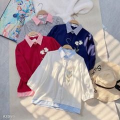Áo Sơ Mi Sọc Hoàng Hoa A3959 (Áo lẻ)