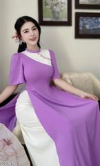 Áo Dài Nút Nghiêng AD3059 (Áo lẻ)