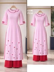 Áo Dài Đàn Bọ Cánh Cam AD3041 (Áo lẻ)