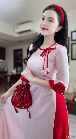 Áo Dài Vườn Địa Đàng Kèm Phụ Kiện AD2010 (Áo lẻ)