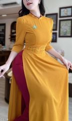 Áo Dài Kẹo Kéo Màu AD3064 (Áo lẻ)