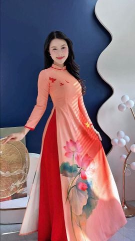 Áo Dài Tổ Quốc Tôi Yêu AD3070 (Áo lẻ)
