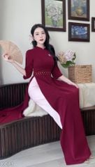 Áo Dài Kẹo Kéo Màu AD3064 (Áo lẻ)
