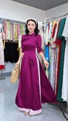 Áo Dài 5 Bông Hoa Nhỏ AD3069 (Áo lẻ)