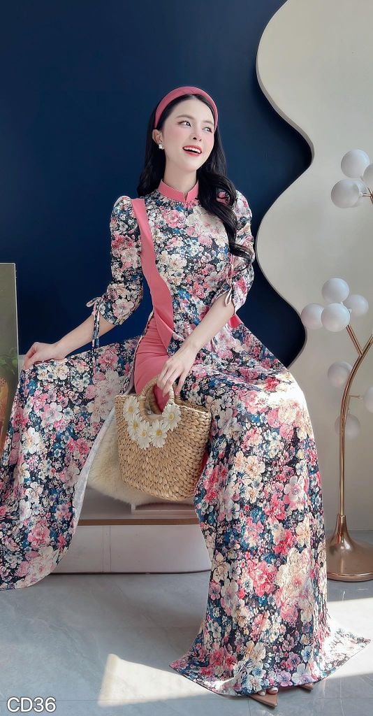 Áo Dài Tay Rút Mận Mận Kèm Phụ Kiện AD2916 (Áo lẻ)