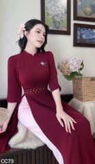 Áo Dài Kẹo Kéo Màu AD3064 (Áo lẻ)