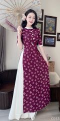 Áo Dài 4 Tà Mộng Điệp AD3065 (Áo lẻ)
