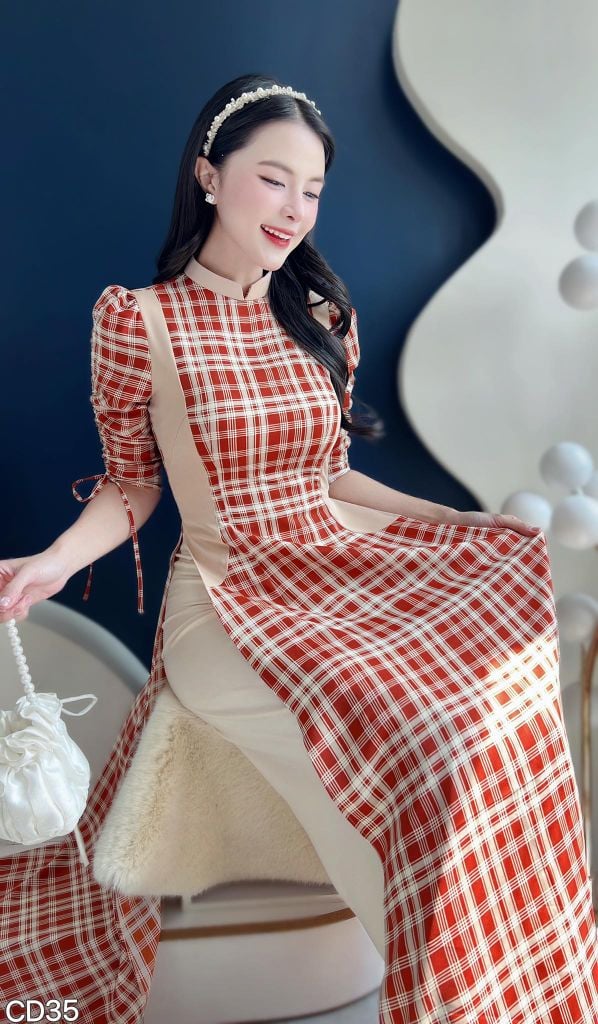 Áo Dài Tay Rút Mận Mận Kèm Phụ Kiện AD2916 (Áo lẻ)
