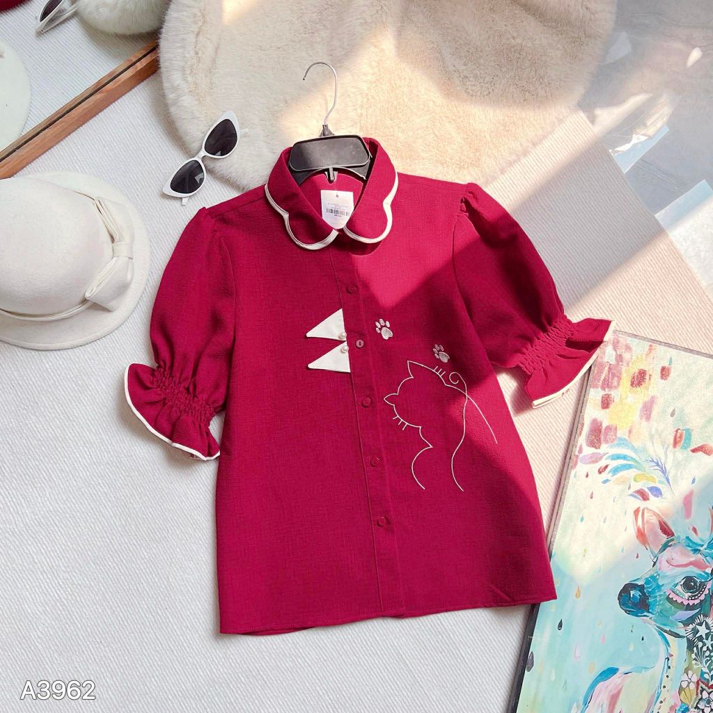 Áo Sơ Mi Kitty Nhí A3962 (Áo lẻ)