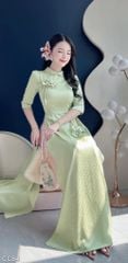 Áo Dài 5 Bông Hoa Nhỏ AD3069 (Áo lẻ)
